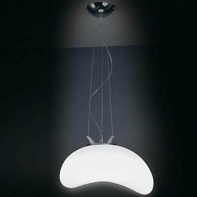 подвесной светильник с округлым стеклянным плафоном