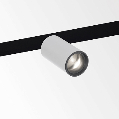 магнитный трековый светильник накладной цилиндрической формы белого цвета для магнитного трека 48V