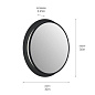 Chennai 30" LED Vanity Mirror Matte Black настенный светильник 86004MBK Kichler — фото 3