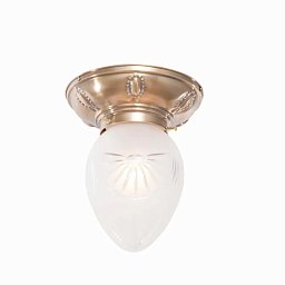 PP-25 Patinas lighting Győr небольшой потолочный светильник из латуни с плафоном-яйцом