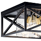 Moorgate 16" 4 Light Flush Mount with Clear Glass Black потолочный светильник 44084BK Kichler — фото 2