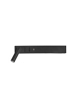 Sandy Black Metal Backlight LED 5 Watt 350Lm Reader LED 3 Watt 210Lm 220-240Volt 3000K IP20 USB Charger Switch On/Off L: 35 W: 10 H: 8 cm