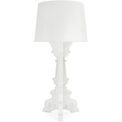 G907703 Kartell Bourgie Mat TL современный настольный светильник матовый белый