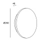 05-7642-14-14 настенный светильник Leds C4 Ges Deco Round ø260mm белый — фото 1