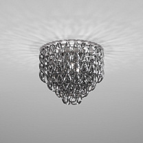 МИНИ-ПОТОЛОЧНЫЙ СВЕТИЛЬНИК 50 КРИСТАЛЛ ЧЕРНЫЙ НИКЕЛЬ ГЛЯНЦЕВЫЙ ХРОМ E27 CE