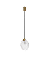 Antique Brass Steel & Glass LED 2Watt 220-240Volt 130Lm IP20 3000K L:15 W:11 H:180 cm