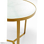 84729 Приставной столик Marble Gold Ø45 Kare Design