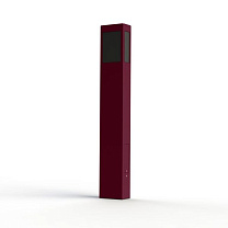 Brick² N° 4; Black PMMA E27 23W; Wine red