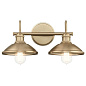Clyde 2 Light Vanity Light Champagne Bronze настенный светильник 45944CPZ Kichler — фото 8