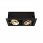 115550 SLV KADUX 2 ES111 светильник встраиваемый 2xES111 75W, черный