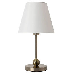 A2581LT-1AB Arte Lamp ELBA настольная лампа с тканевым абажуром и металлическим основанием