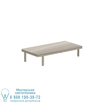 СТОЛ ALURA LOUNGE 160 LTH 160X80X34CM СТОЛЕШНИЦА КЕРАМИЧЕСКАЯ ПЕСОЧНАЯ СТОЛЕШНИЦА СЕРО-СЕРЫЙ Royal Botania