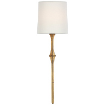 Dauphine Sconce позолоченное железо с льняным абажуром