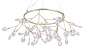 Светильник подвесной Crystal Lux EVITA SP45 D GOLD/TRANSPARENT — фото 1