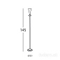 Kolarz Scala 0015.40.5.3 потолочный светильник серебро красный ø16cm длина 32cm макс. высота 145cm 1 лампа g9 — фото 1