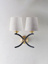 Ebony and Gold shown with 5.5 Fez in Natural Linen with Cream Card lining