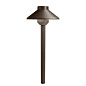 Stepped Dome 12V 3000K Path Light Textured Architectural Bronze светильник-столбик для дорожек 15820AZT Kichler — фото 1