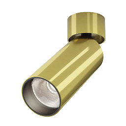 C055CL-L12W4K-W-BS Maytoni Focus потолочный светильник латунного цвета с цилиндрическим корпусом