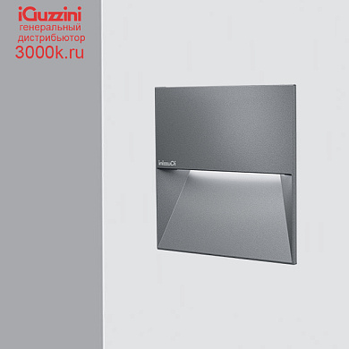 EI60 Walky iGuzzini Square optic assembly 180x180mm – AL optic – Warm White LED – 220÷240Vac - DALI - Rust Brown