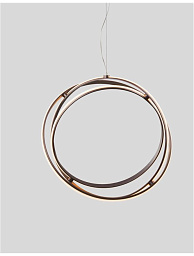 9365013 Nova Luce Pertone подвесной светильник с двойным кольцом и интегрированной подсветкой