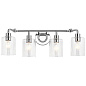 Gunnison 33.75" 4 Light Vanity Light Chrome настенный светильник 45667CH Kichler — фото 4