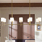 Ali 56.5" 10 Light Linear Chandelier Brushed Natural Brass люстра 52503BNB Kichler — фото 5