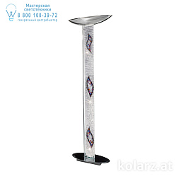 Kolarz DELPHI 2252.41.5.Ki.Ag торшер хром длина 60cm ширина 26cm высота 185cm 4 лампы cветодиодная лампа с регулировкой яркости