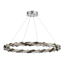 SL6009.113.01 ST-Luce Diamanta однокольцевая подвесная люстра с золотистой отделкой