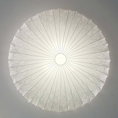 настенно-потолочный светильник с рифленым плафоном белого цвета