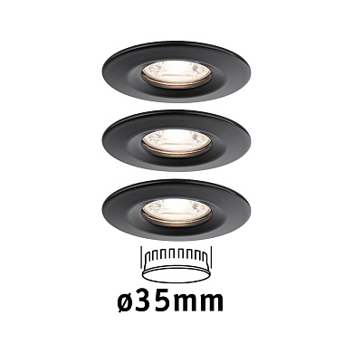 93084 LED Recessed luminaire Nova Mini Coin Basic Set Rigid Встраиваемые светильники Paulmann