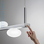 05703LATHXXBB Elesi luce Boma SP 3L LED люстра с диммером серебристый — фото 2
