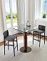 Барный стол Quadrifoglio Bistrot Porada квадратный со стеклянной столешницей — фото 1