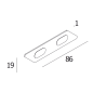 FTL35 TR - CORNER 180° Delta Light ILP — фото 1