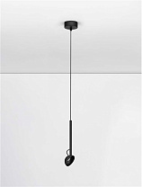 Sandy Black Aluminium & Steel LED 4Watt 220-240Volt 256Lm IP20 3000K D:8 H:145 cm
