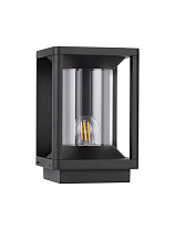 Dark Anthracite Die-Casting Aluminium & Clear Polycarbonate LED E27 1x12Watt 220-240 Volt Bulb Excluded IP65 L:14.5 W:14.5 H:22cm