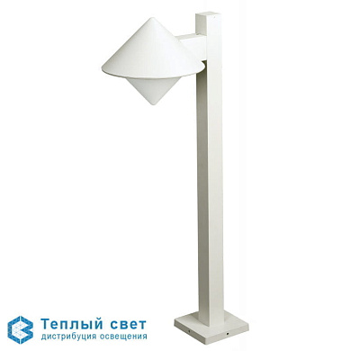ландшафтный светильник-столбик с металлическим отражателем