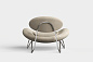Meadow lounge chair Sisu 0105/Brushed steel Woud, кресло — фото 3