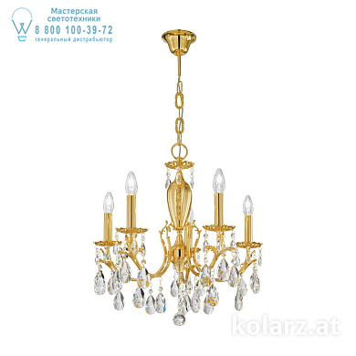 Kolarz VICTORIA 2 3003.85.3.KoT люстра золото 24 карата ø60cm высота 55cm мин. высота 75cm макс. высота 105cm 5 ламп e14