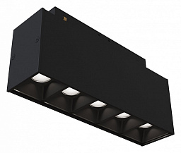 TR076-2-10W4K-B Maytoni Points встраиваемый потолочный магнитный светильник черного цвета с матовым рассеивателем для системы 48V