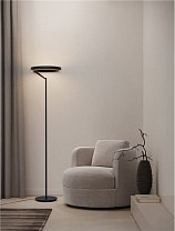 Dimmable Switch Sandy Black Metal, Aluminium & Silicone LED 38Watt 220-240Volt 1623Lm IP20 3000K Light Up & Down Cable Length:320 cm D:40 H:180 cm