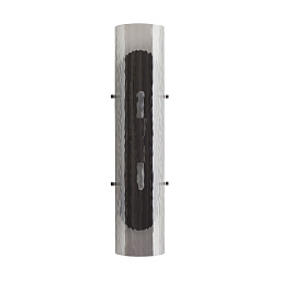 DA49015 Arteriors Bend настенное бра цилиндрической формы из тёмного металла с продольными креплениями