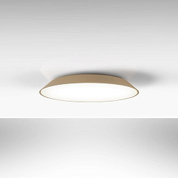 0241W20A Artemide Febe настенно-потолочный светильник с тонким корпусом и золотистым кантом