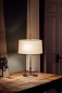 DIATB03 Santa & Cole Diana TABLE LAMP: LAMPSHADE: BLACK LINEN, UPPER DIFFUSER: ST Настольная лампа с абажуром — фото 3