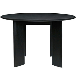 1104268284 Ferm Living Bevel круглый обеденный стол из массива дерева на массивных опорах