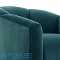 Misha Accent Chair Peacock Velvet Dark Walnut мягкое сиденье Arteriors 8130 — фото 7