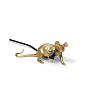 SE15232 Seletti MOUSE LAMP Золотой кабель Lie Down/Lop с черным USB-подключением — фото 1