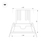 Встраиваемый квадратный карданный светильник Arlight MS-FLOW-BUILT-S85x85-12W — фото 1