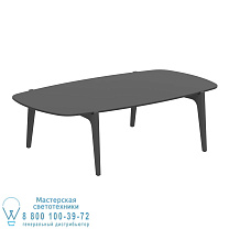 СТОЛИК TEA TIME 120X65CM АНТРАЦИТОВЫЙ КЕРАМИЧЕСКИЙ ЧЕРНЫЙ Royal Botania