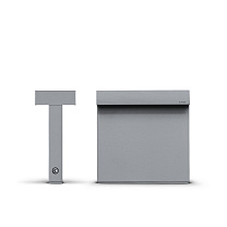 Minilook боллард двусторонний H. 220mm серый алюминий 3000 K 17.8 Вт