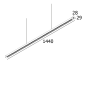 INFORM SQ P144-5 DOWN 83067 B-MMAT черный Delta Light подвесной светильник